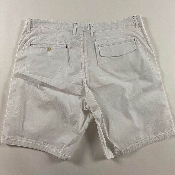 NWT Robert Graham Marana Shorts Men's 40 White Stretch Flat Front - Picture 2 of 13